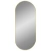 Wall Mirror Gold 100x45 cm Oval