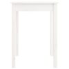 Dining Table White 55x55x75 cm Solid Wood Pine