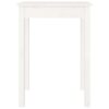 Dining Table White 55x55x75 cm Solid Wood Pine