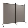2-Panel Room Divider Anthracite 175x180 cm Fabric