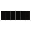 6-Panel Room Divider Black 520x180 cm Fabric