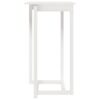 Bar Table White 60x60x110 cm Solid Wood Pine