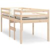 High Sleeper Bed without Mattress 90x190 cm Single Solid Wood Pine