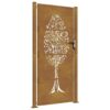 Garden Gate 105x205 cm Corten Steel Tree Design