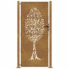 Garden Gate 105x205 cm Corten Steel Tree Design
