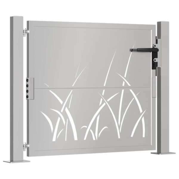 Garden Gate 105x105 cm Corten Steel Grass Design