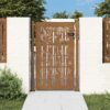 Garden Gate 105x155 cm Corten Steel Bamboo Design