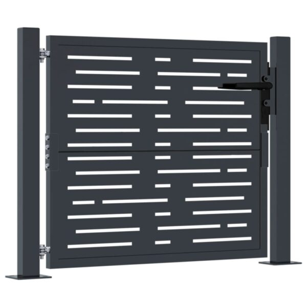 Garden Gate Anthracite 105x105 cm Steel Square Design