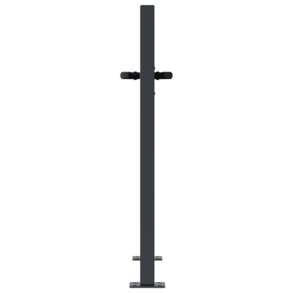 Garden Gate Anthracite 105x105 cm Steel Square Design