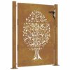 Garden Gate 105x155 cm Corten Steel Tree Design