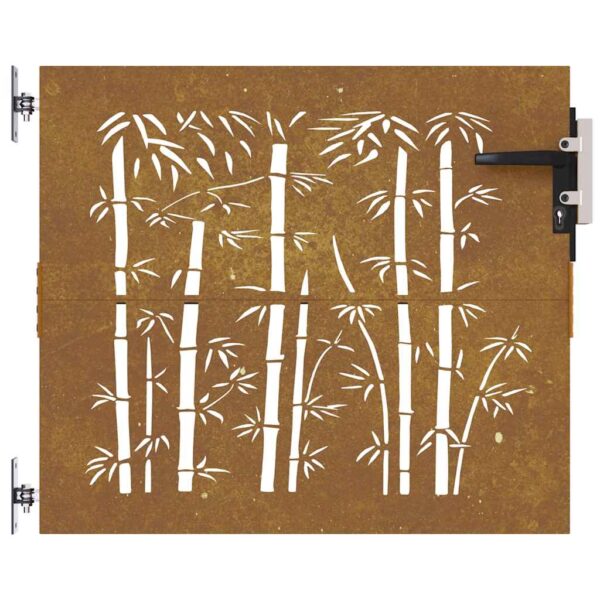 8720287217589_g_en_hd_2.jpg Garden Gate 85x100 cm Corten Steel Bamboo Design