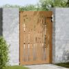 Garden Gate 85x125 cm Corten Steel Bamboo Design