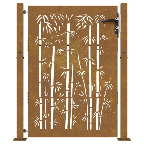 8720287217657_g_en_hd_2.jpg Garden Gate 105x130 cm Corten Steel Bamboo Design
