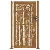 Garden Gate 105x205 cm Corten Steel Bamboo Design