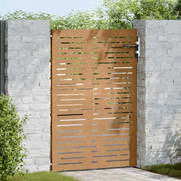 Garden Gate 85x125 cm Corten Steel Square Design