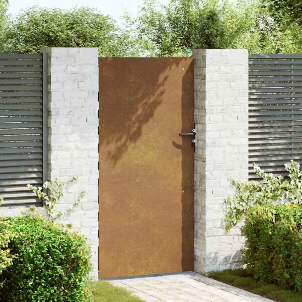 Garden Gate 85x175 cm Corten Steel