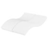 Foam Mattress White 140x200 cm Hardness H2 H3
