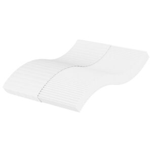 Foam Mattress White 140x200 cm Hardness H2 H3
