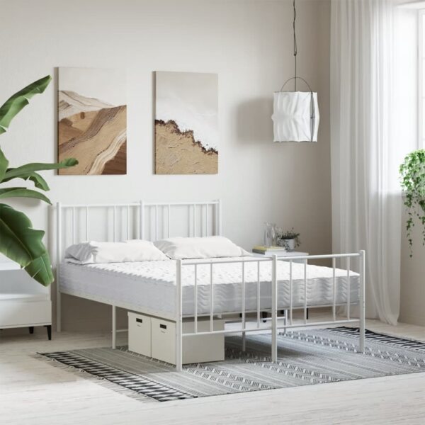 Foam Mattress White 140x200 cm Hardness H2 H3