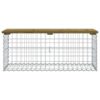 Garden Bench Gabion Design 103x44x42 cm Impregnated Wood Pine