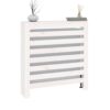 Radiator Cover White 79.5x19x84 cm Solid Wood Pine