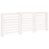 Radiator Cover White 210x21x85 cm Solid Wood Pine