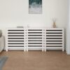 Radiator Cover White 210x21x85 cm Solid Wood Pine