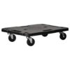 Transport Trolleys 3 pcs Black 58x38x12 cm Polypropylene