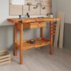 8720845554774_m_en_hd_1.jpg Workbench with Drawer and Vices 124x52x83 cm Solid Wood Acacia