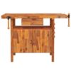8720845554781_g_en_hd_2.jpg Workbench with Drawer and Vices 124x52x83 cm Solid Wood Acacia