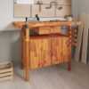 8720845554781_m_en_hd_1.jpg Workbench with Drawer and Vices 124x52x83 cm Solid Wood Acacia