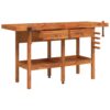 8720845554804_g_en_hd_1.jpg Workbench with Drawers and Vices 162x62x83 cm Solid Wood Acacia