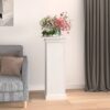 Flower Stand White 40x40x90 cm Solid Wood Pine