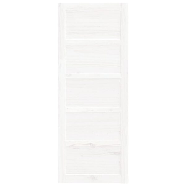Barn Door White 80x1.8x204.5 cm Solid Wood Pine