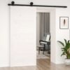 Barn Door White 90x1.8x204.5 cm Solid Wood Pine