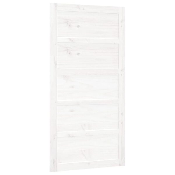 Barn Door White 100x1.8x204.5 cm Solid Wood Pine