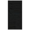 Barn Door Black 100x1.8x204.5 cm Solid Wood Pine