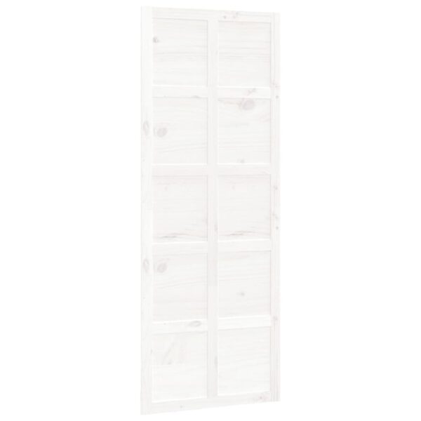 Barn Door White 80x1.8x214 cm Solid Wood Pine