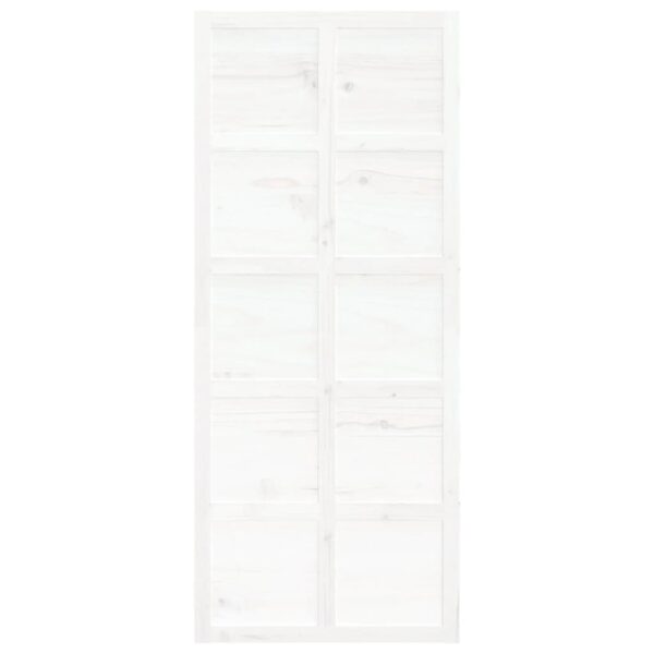 Barn Door White 90x1.8x214 cm Solid Wood Pine