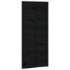 Barn Door Black 90x1.8x214 cm Solid Wood Pine