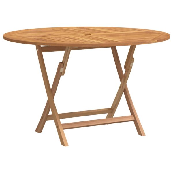 Folding Garden Table Ã˜ 110x75 cm Solid Wood Teak