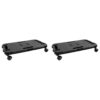 Transport Trolleys 2 pcs Black Polypropylene 200 kg