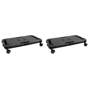 Transport Trolleys 2 pcs Black Polypropylene 200 kg