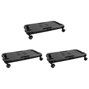Transport Trolleys 3 pcs Black Polypropylene 200 kg