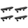 Moving Dollies with 4 Wheels 4 pcs Black Polypropylene 170 kg
