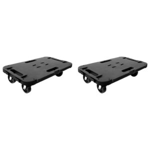 Transport Trolleys 2 pcs Black Polypropylene 300 kg