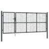 Mesh Garden Gate Anthracite 350x175 cm Galvanised Steel