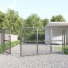 Mesh Garden Gate Anthracite 350x175 cm Galvanised Steel