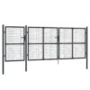 Mesh Garden Gate Anthracite 400x175 cm Galvanised Steel