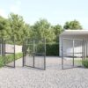 Mesh Garden Gate Anthracite 400x175 cm Galvanised Steel